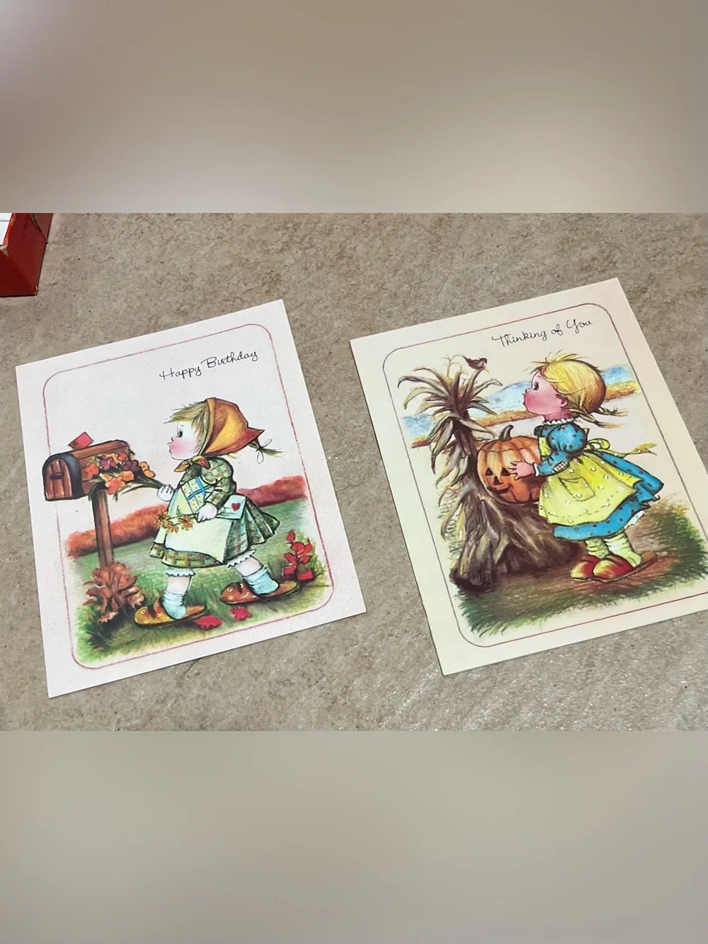 Lot of 27 Vintage Birthday Get Well Children Religious Cards Envelopes